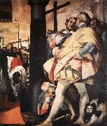 CRESPI, Giovanni Battista St Charles Borromeo Erecting Crosses a the Gates of Milan (detail) df oil painting artist